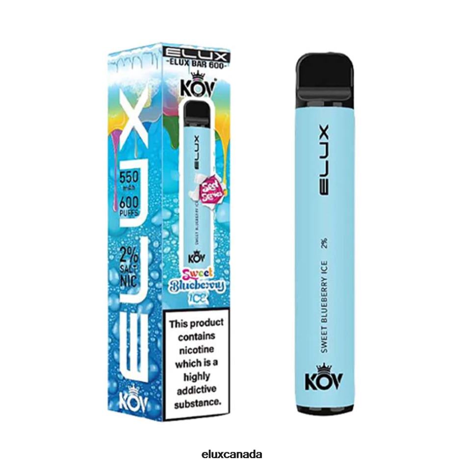 Elux Bar Sweet Series Disposable Vape Sweet Blueberry Ice FHP8R109 - Elux Vape Canada