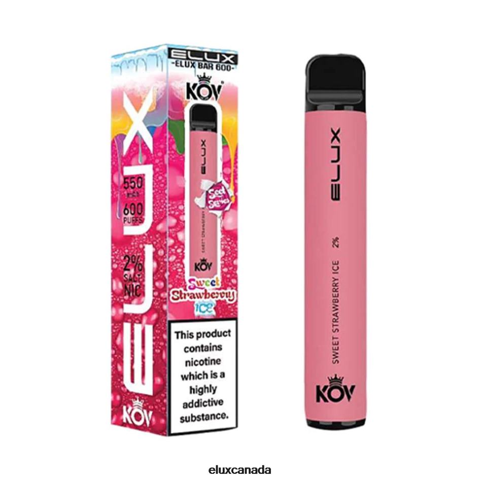 Elux Bar Sweet Series Disposable Vape Sweet Strawberry Ice FHP8R110 - Vape Brands In Canada