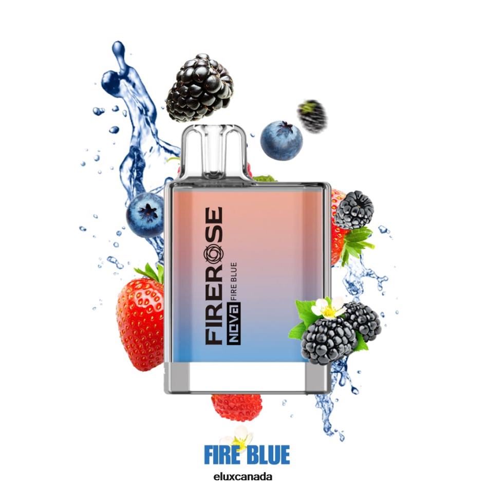 Elux Firerose Nova 600 Puffs Disposable Vape Fire Blue FHP8R26 - Elux Vape Near Me