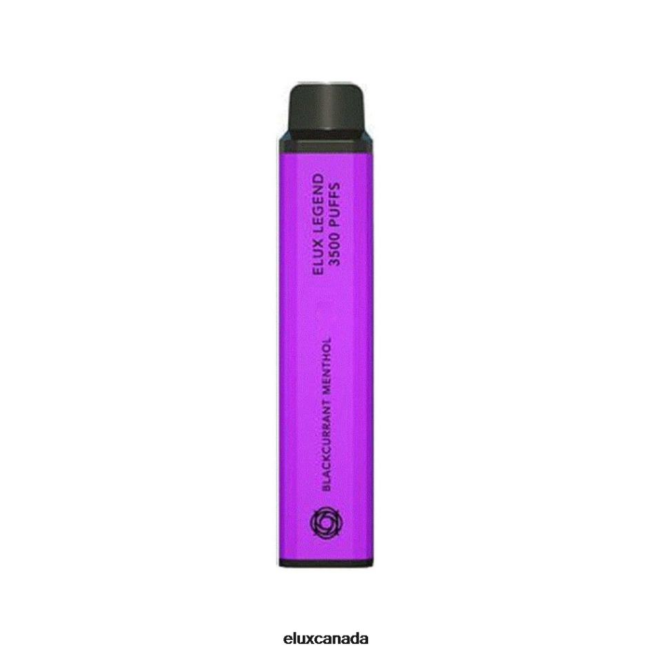 Elux Legend 3500 Puffs Disposable Vape Blackcurrant Menthol FHP8R76 - Elux Vape Near Me