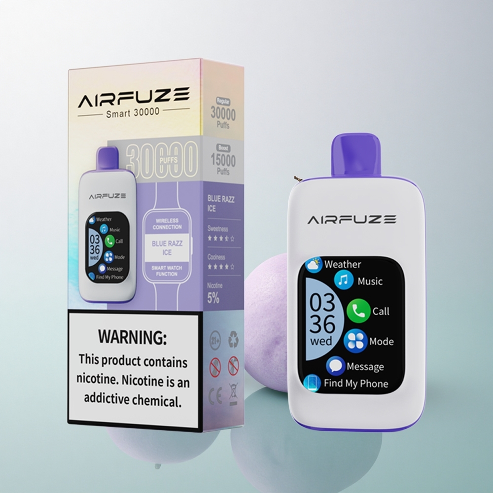 AirFuze Smart 30000 Puffs Blue Razz Ice 5% Nicotine 900mAh