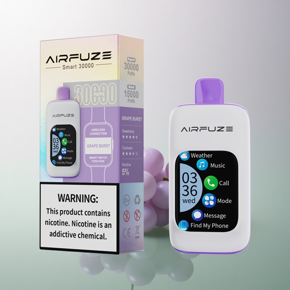 AirFuze Smart 30000 Puffs Grape Burst 5% Nicotine 900mAh