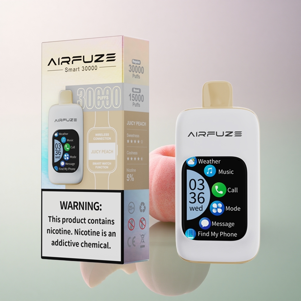 AirFuze Smart 30000 Puffs Juicy Peach 5% Nicotine 900mAh Type-C
