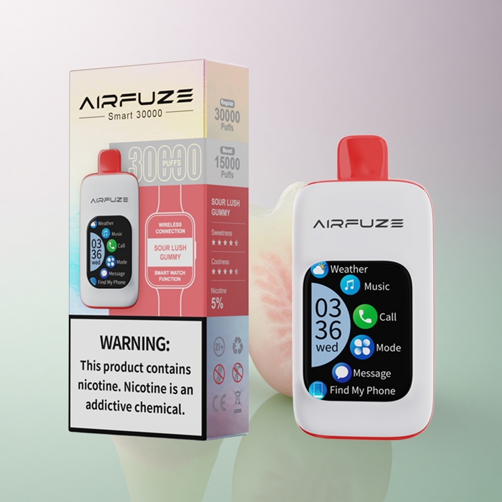 AirFuze Smart 30000 Puffs Sour Lush Gummy 5% Nicotine 900mAh
