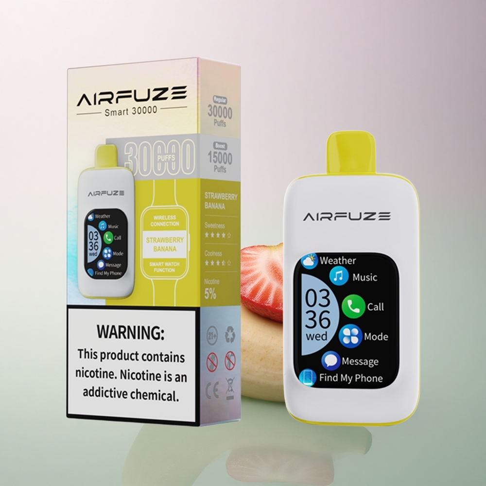 AirFuze Smart 30000 Puffs Strawberry Banana 5% Nicotine 900mAh