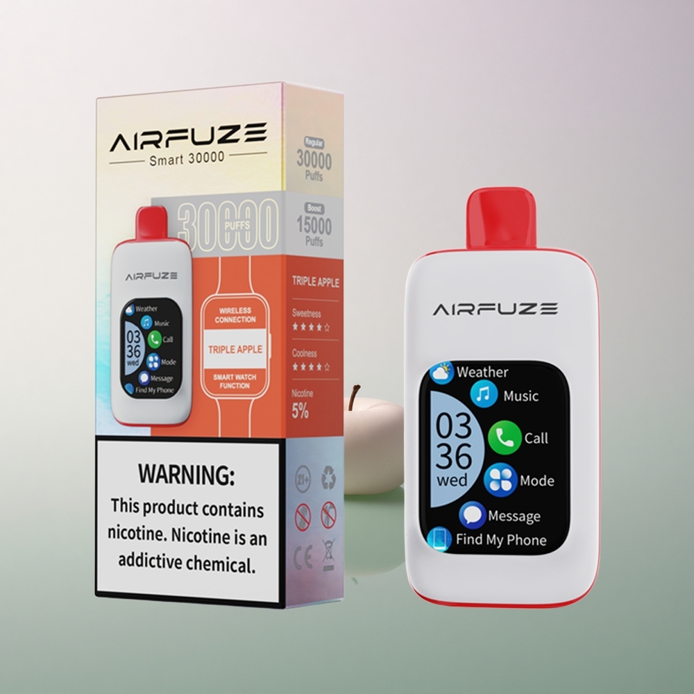 AirFuze Smart 30000 Puffs Triple Apple 5% Nicotine 900mAh