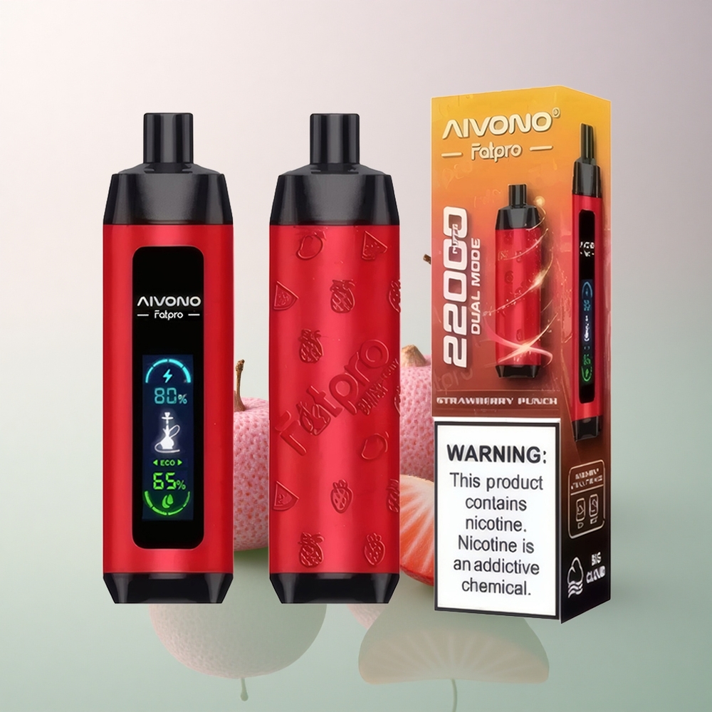 Aivono Aim Fatpro 22000 Puffs Strawberry Punch 600mAh 0.6ohm