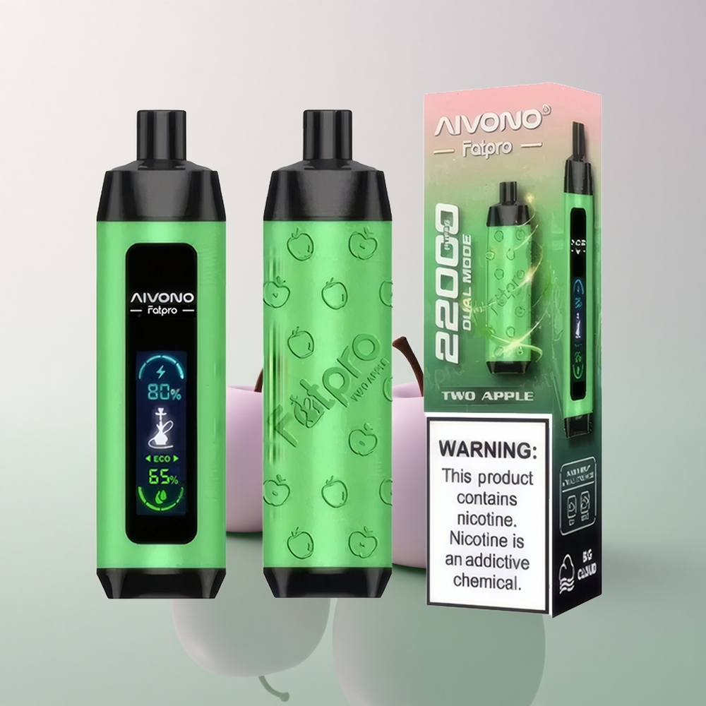 Aivono Aim Fatpro 22000 Puffs Two Apple 5% Nicotine 600mAh 28ml