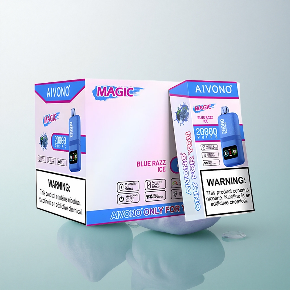 Aivono Aim Magic 20000 Puffs Blue Razz Ice Dual Mesh 600mAh 5% Nicotine