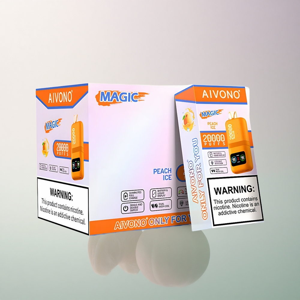 Aivono Aim Magic 20000 Puffs Peach Ice with 5% Nicotine and 600mAh Battery