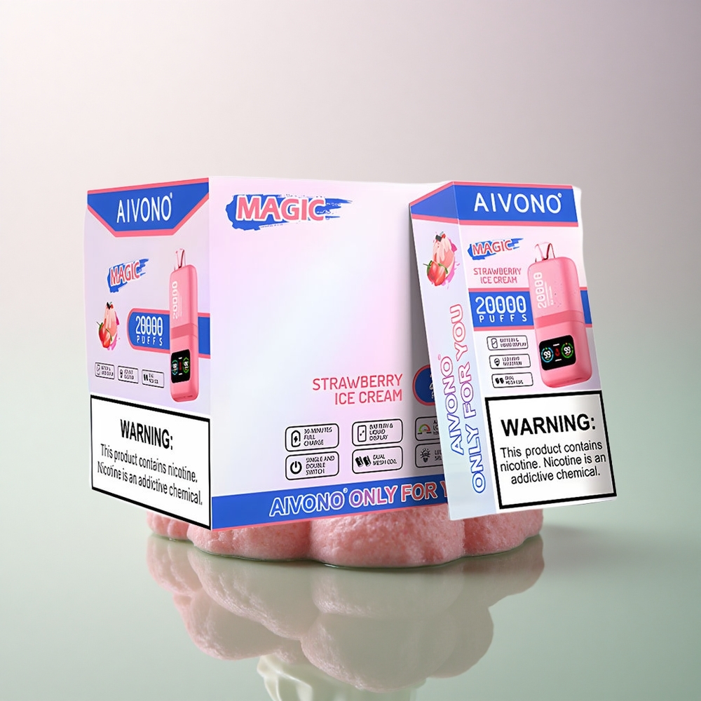 Aivono Aim Magic 20000 Puffs Strawberry Ice Cream Dual Mesh 600mAh