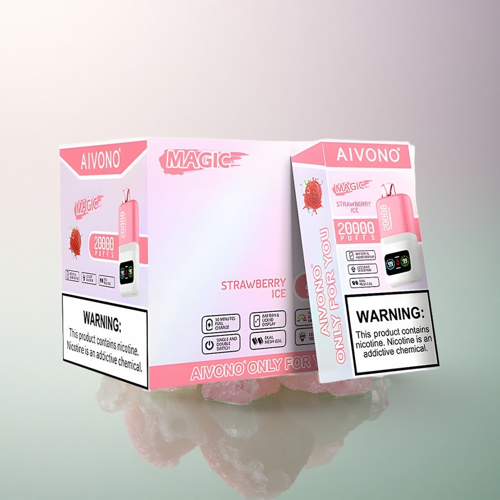 Aivono Aim Magic 20000 Puffs Strawberry Ice Dual Mesh 5% Nicotine