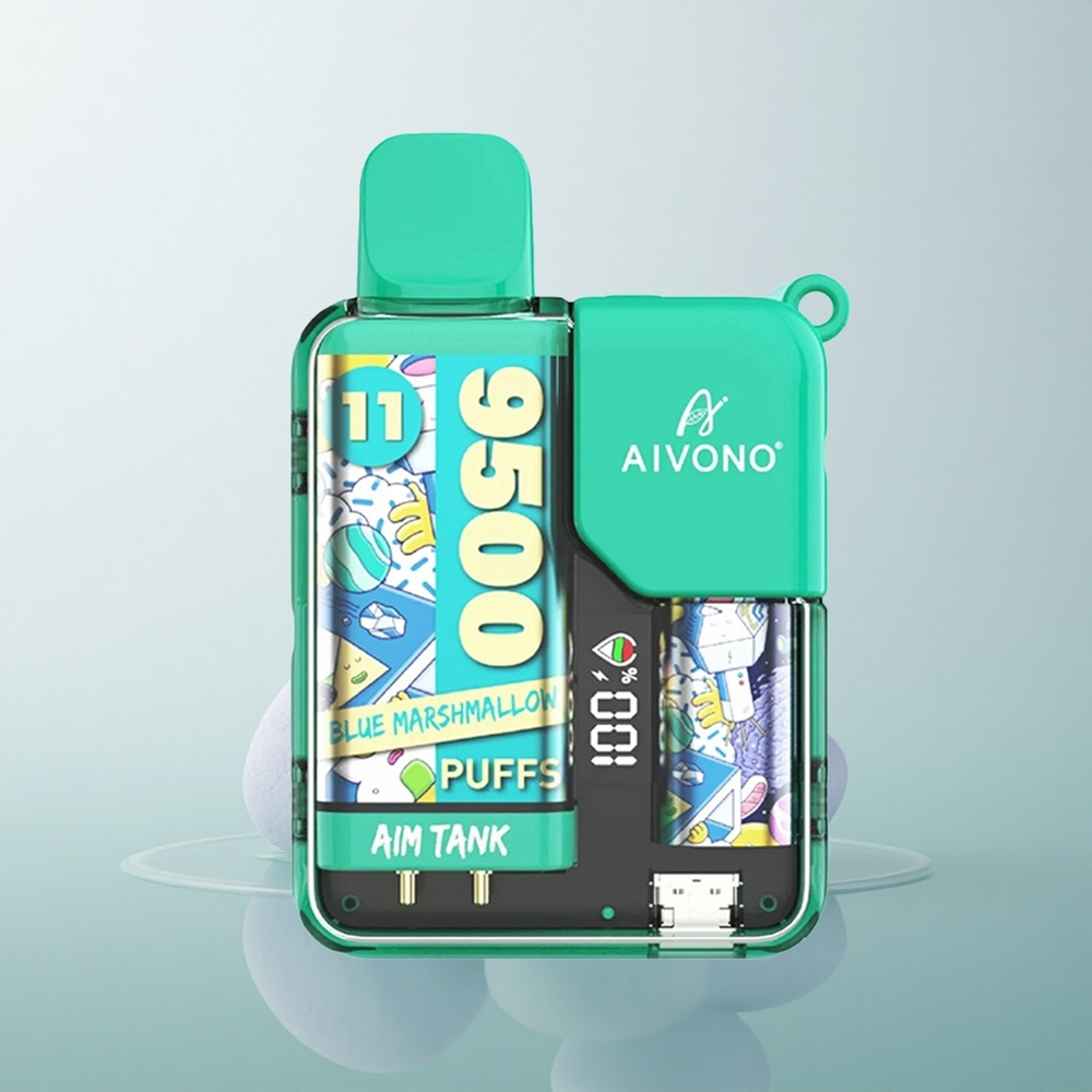 Aivono Aim Tank 9500 Puffs Blue Marshmallow 18ml 650mAh 5% Nicotine
