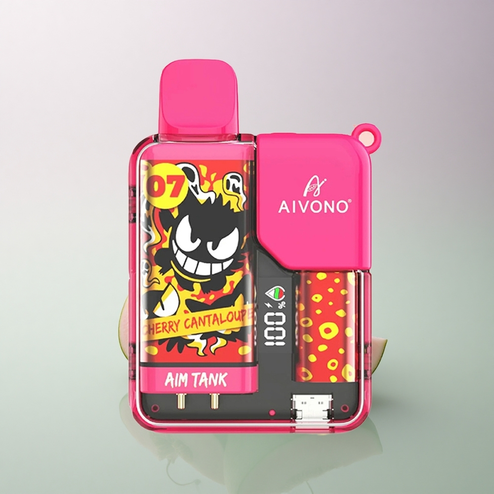 Aivono Aim Tank 9500 Puffs Cherry Cantaloupe 650mAh 5% Nicotine