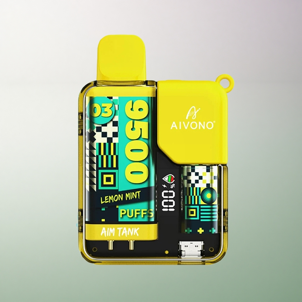 Aivono Aim Tank 9500 Puffs Lemon Mint 650mAh 18ml 5% Nicotine