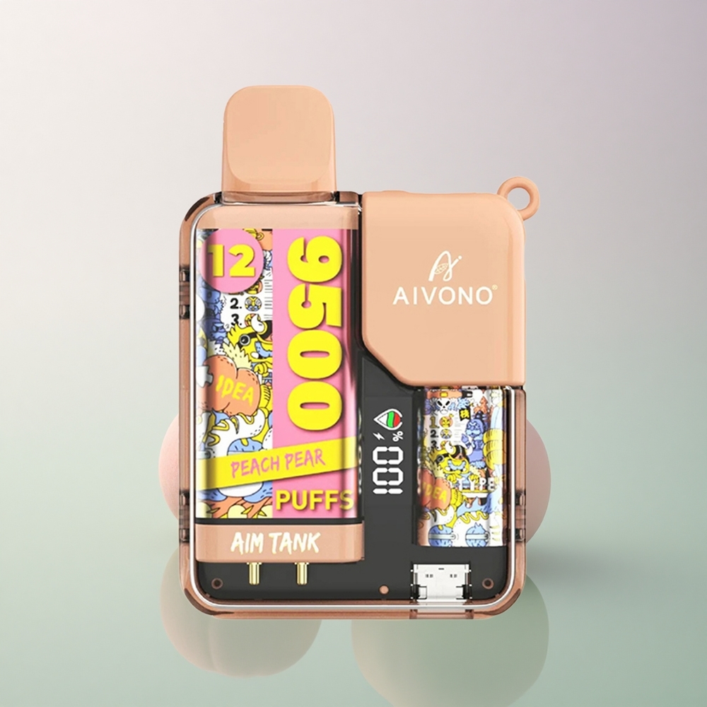 Aivono Aim Tank 9500 Puffs Peach Pear 18ml 650mAh 1.2ohm