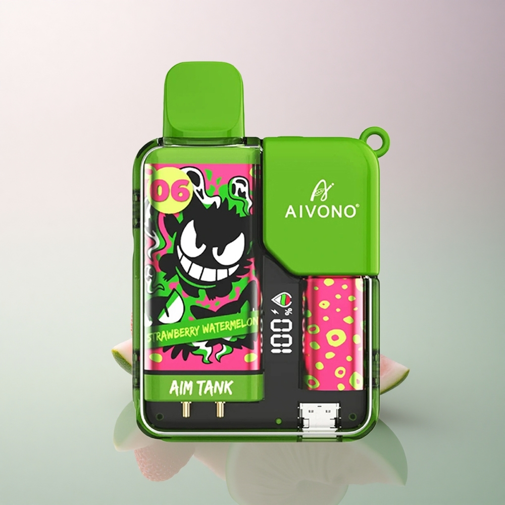 Aivono Aim Tank 9500 Puffs Strawberry Watermelon 650mAh 5% Nicotine