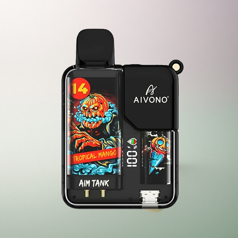 Aivono Aim Tank 9500 Puffs Tropical Mango 650mAh 18ml 5% Nicotine