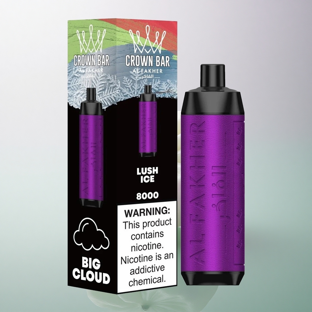 Al Fakher Crown Bar 8000 Crystal Ice Lush 600mAh 18ml Nicotine 5mg
