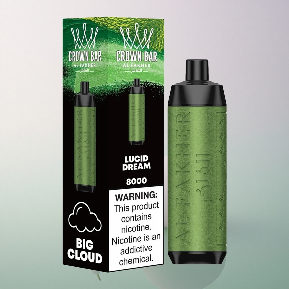 Al Fakher Crown Bar 8000 Crystal Lucid Dream 600mAh 18ml 5mg Nicotine