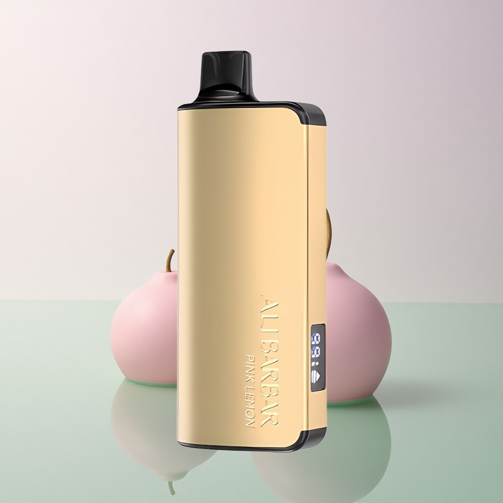 Alibarbar Ingot 9000 Puffs Pink Lemon 2350mAh 22ml LED Display