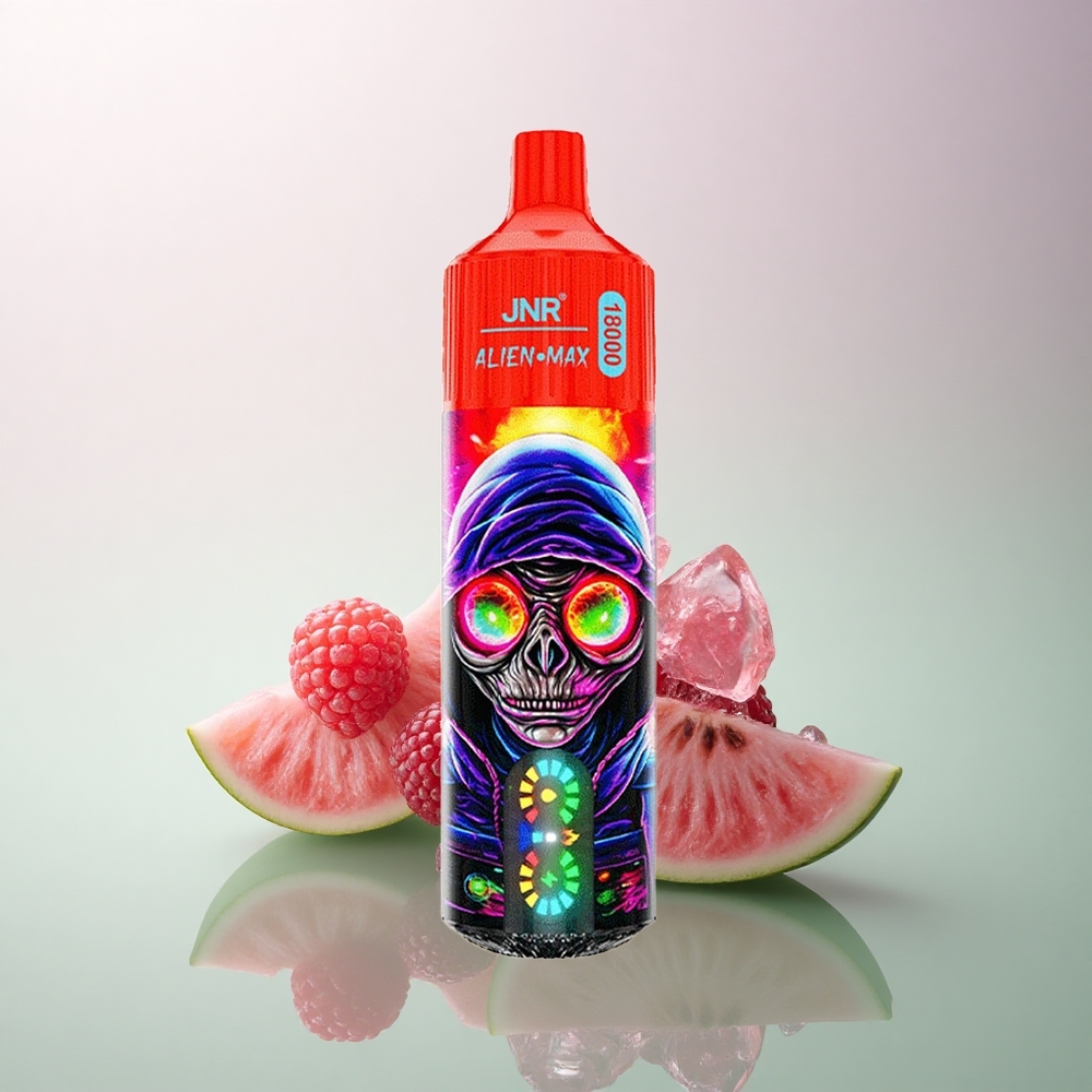 JNR Alien Max 18000 Raspberry Watermelon Ice with Smart LED Display and 850mAh