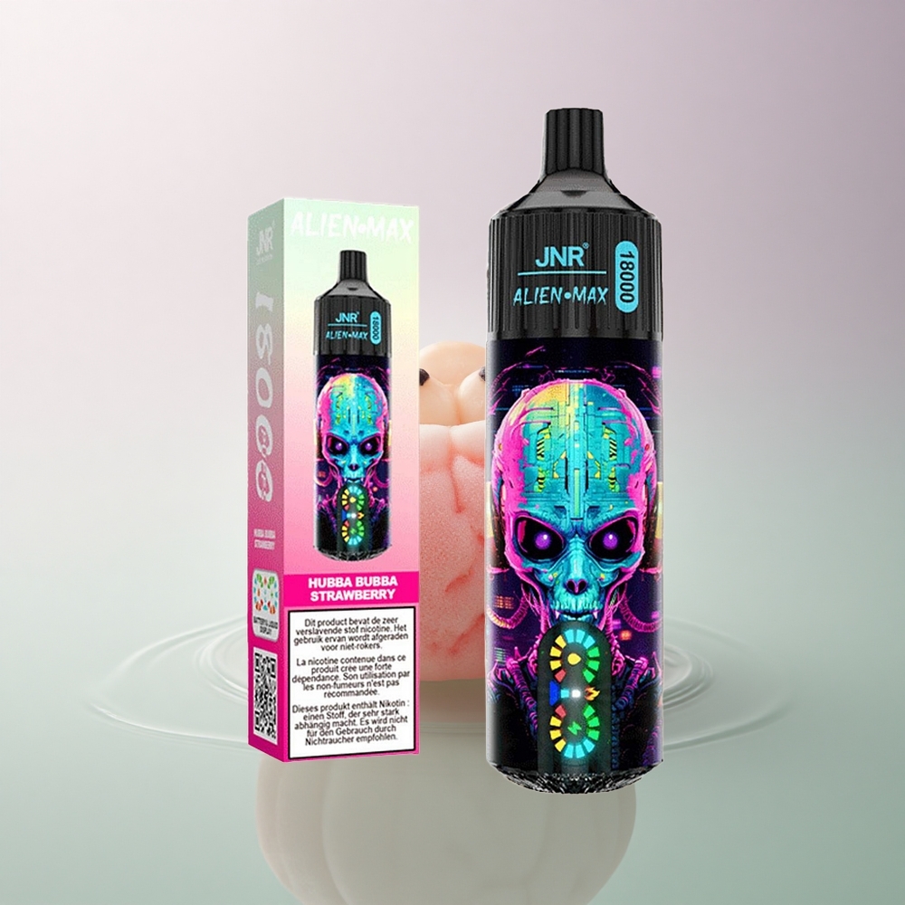 JNR Alien Max 18000 Strawberry LED Dual Mesh 850mAh