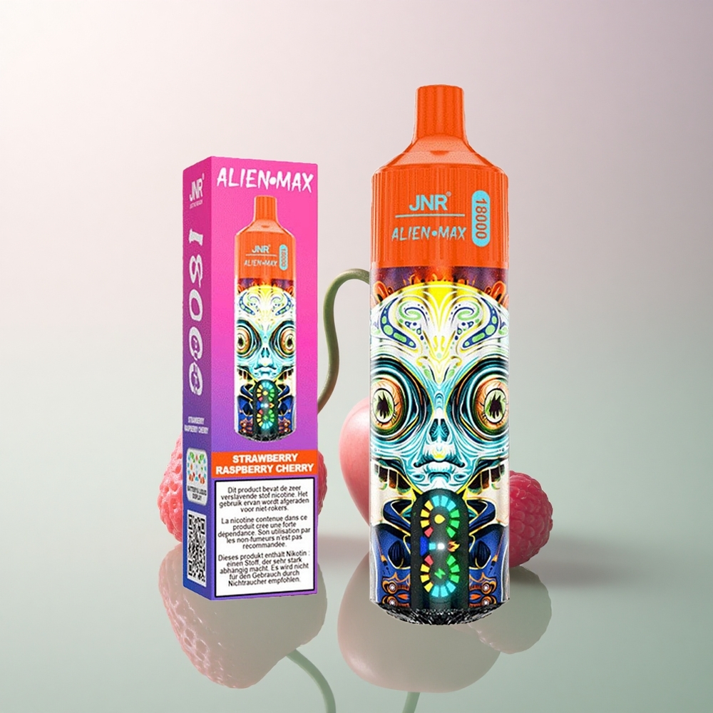 JNR Alien Max 18000 Strawberry Raspberry Cherry Dual Mesh Coil 850mAh