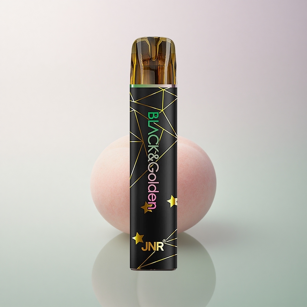 JNR Black&Golden 600+200 Peach 550mAh 2ml 2% Nicotine