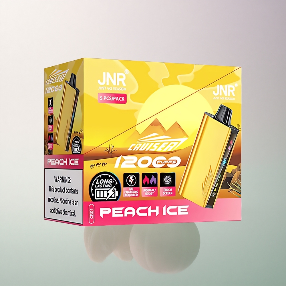 JNR Cruiser 12000 Peach Ice 3500mAh Aluminum 50mg Nicotine