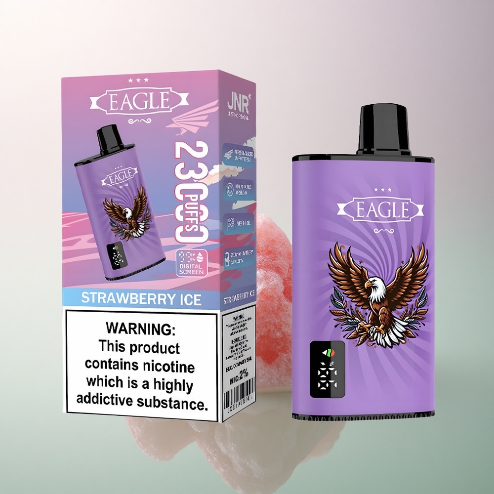 JNR EAGLE Smart 23000 Strawberry Ice Digital Screen 750mAh Adjustable Airflow