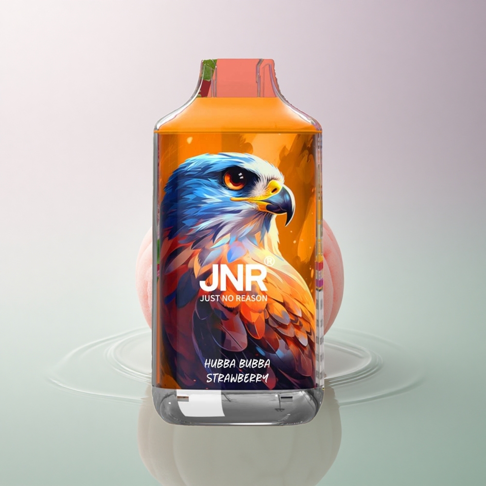 JNR Falcon 16000 Hubba Bubba Strawberry 850mAh 22ml Dual Mesh 0% Nicotine