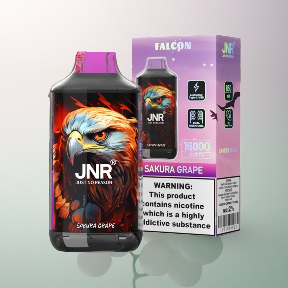 JNR Falcon 16000 Sakura Grape Dual Mesh Coil 850mAh