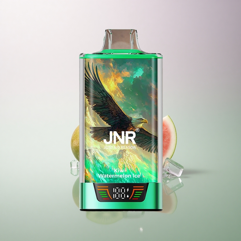JNR Falcon Pro 28000 Kiwi Watermelon Ice 950mAh 5% Nicotine Dual Mesh