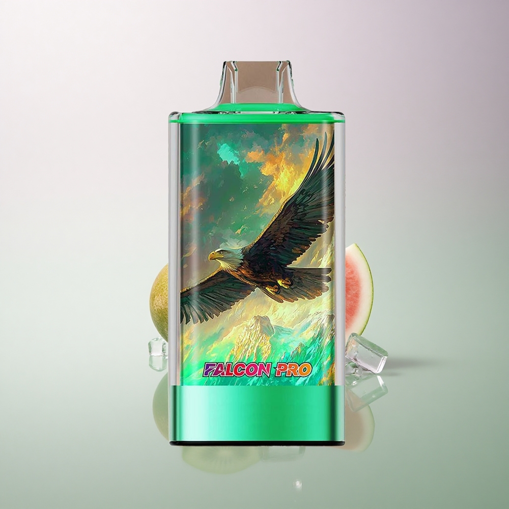 JNR Falcon Pro 28000 Kiwi Watermelon Ice 950mAh 5% Nicotine Dual Mesh