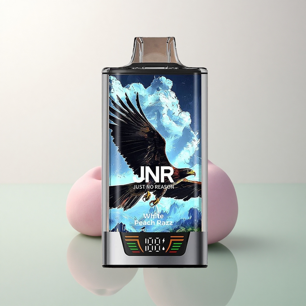 JNR Falcon Pro 28000 White Peach Razz 30ml 950mAh 5% Nicotine