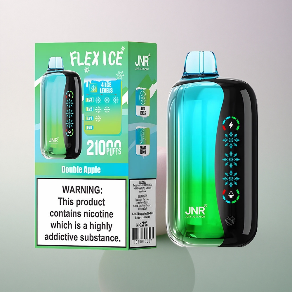 JNR Flex Ice 21000 Double Apple Ice Adjustable 1000mAh Disposable Vape