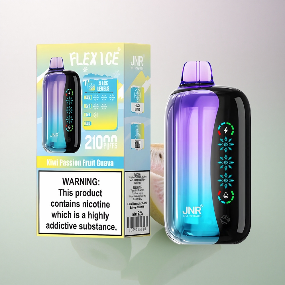 JNR Flex Ice 21000 Kiwi Passion Fruit Guava Ice Adjustable 1000mAh Dual Mesh
