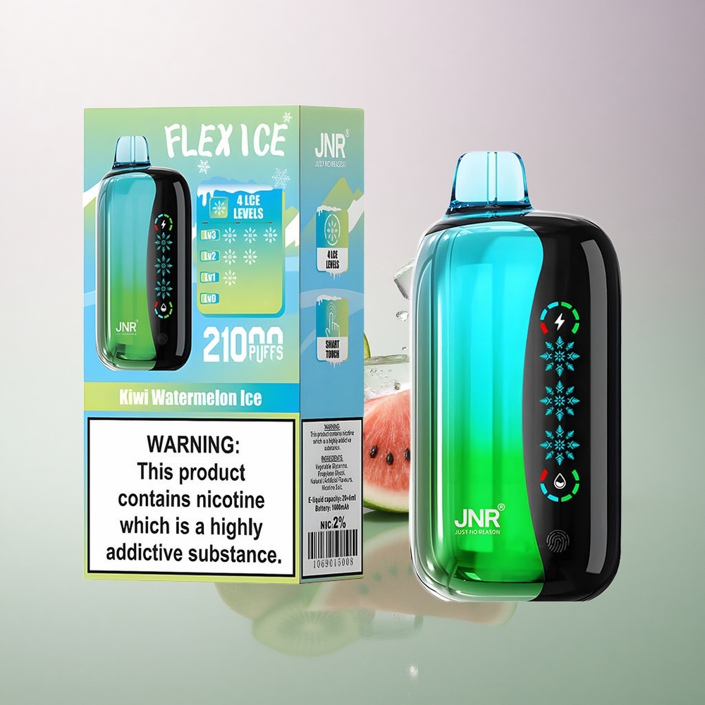 JNR Flex Ice 21000 Kiwi Watermelon Ice Adjustable Airflow 1000mAh