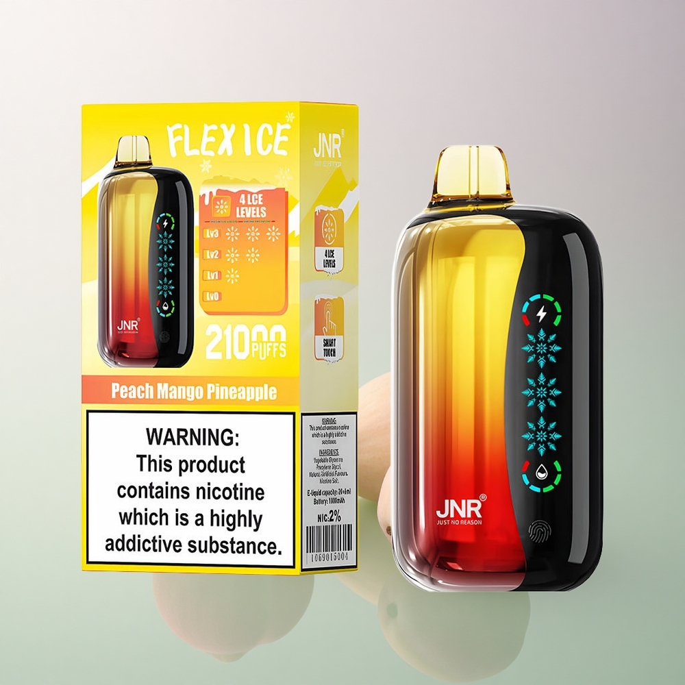 JNR Flex Ice 21000 Peach Mango Pineapple Ice Adjustable 1000mAh
