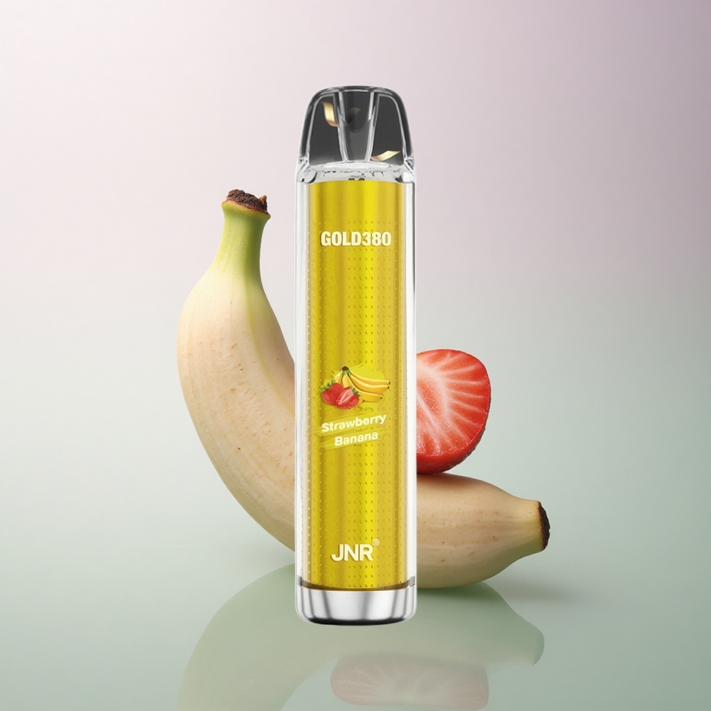 JNR Gold380 6000 Strawberry Banana 1500mAh 1.0ohm Mesh 5% Nicotine