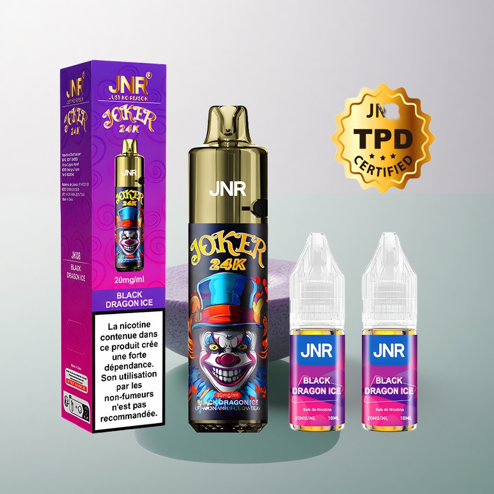 JNR Joker 24K Black Dragon Ice 800mAh 2% Nicotine