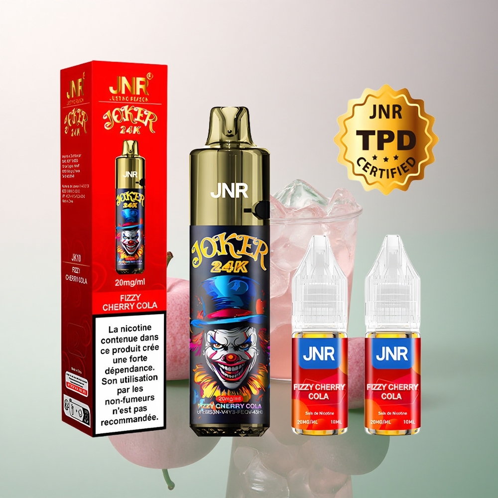 JNR Joker 24K Fizzy Cherry Cola Refillable 800mAh 2% Nicotine