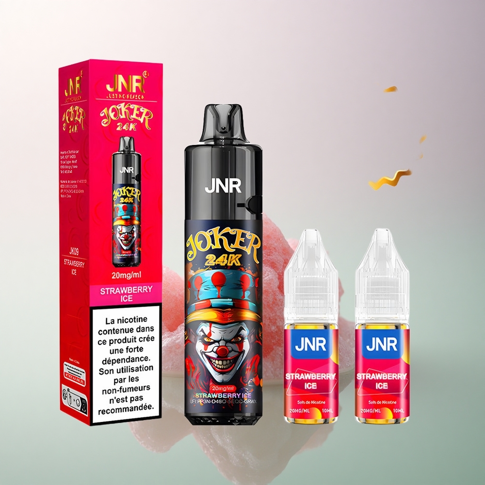 JNR Joker 24K Strawberry Ice Refillable 800mAh 2% Nicotine