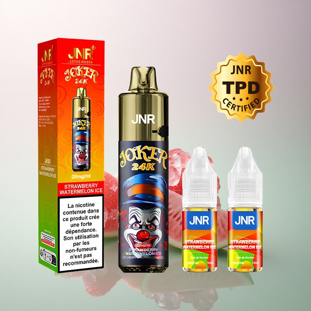 JNR Joker 24K Strawberry Watermelon Ice with 2% nicotine and 800mAh Battery