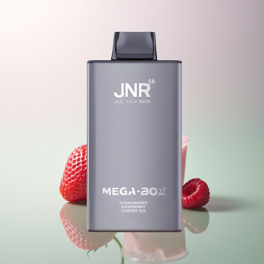 JNR Mega Box 25000 Strawberry Raspberry Cherry Ice 30ml 850mAh 2% Nicotine