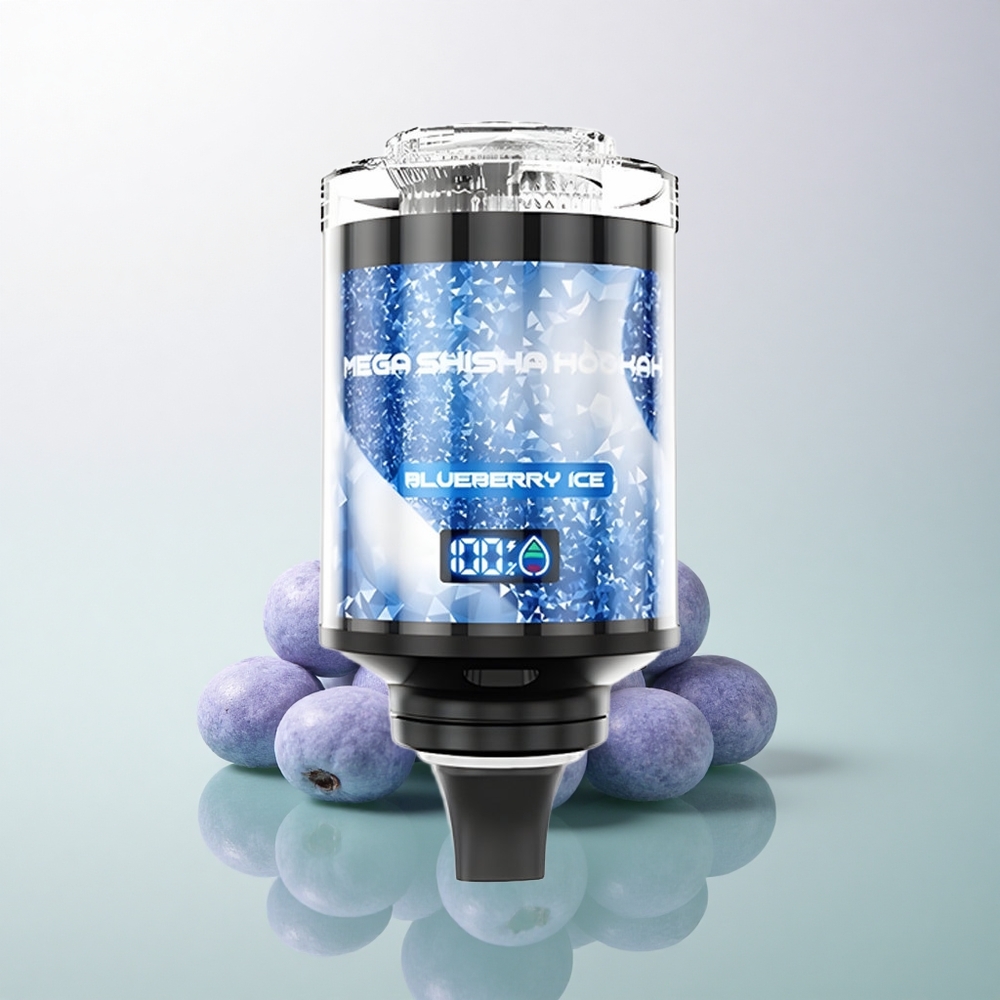 JNR Mega Shisha Hookah 100K Blueberry Ice 60ml 2200mAh 2% Nicotine
