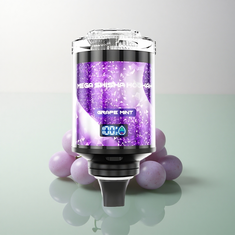 JNR Mega Shisha Hookah 100K Grape Mint 60ml 2200mAh 2% Nicotine