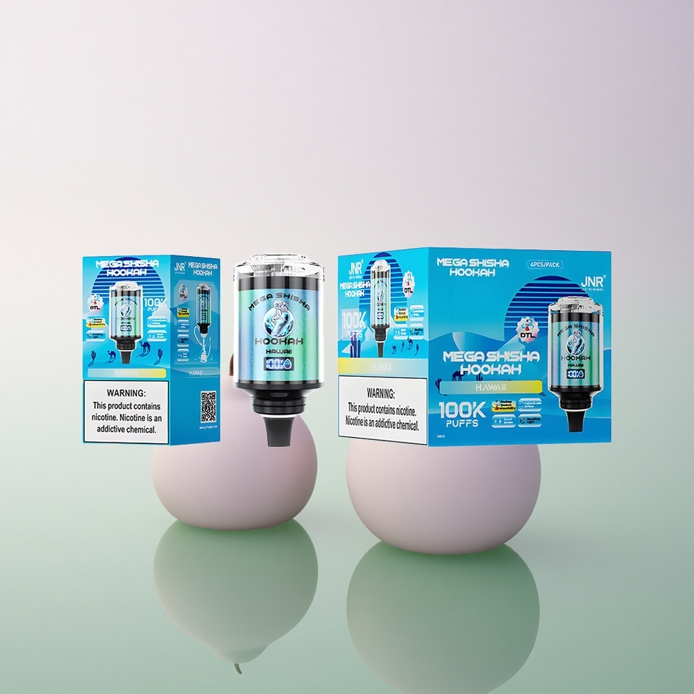 JNR Mega Shisha Hookah 100K Hawaii 60ml 2200mAh 2% Nicotine