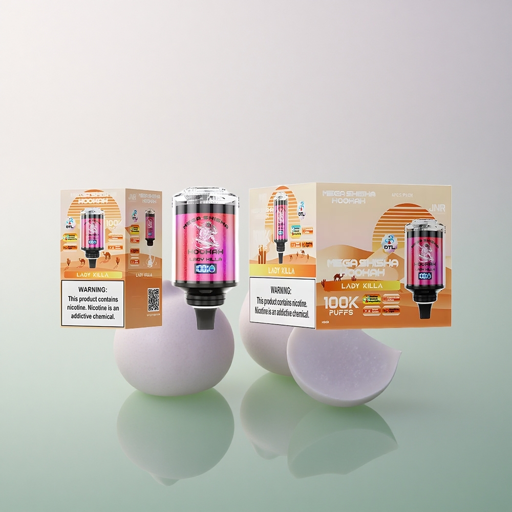 JNR Mega Shisha Hookah 100K Lady Killa 2200mAh 60mL 2% Nicotine
